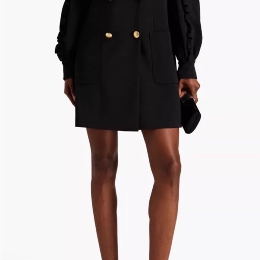 ELIE SAAB RUFFLE BLAZER DRESS FR42 US 10